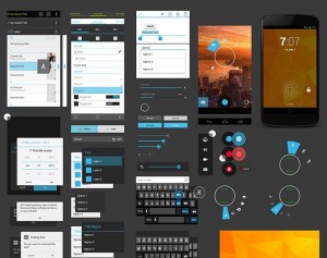 Nexus 4 GUI Design Elements PSD