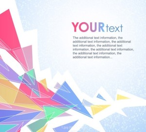 Colorful Abstract Triangles Background Vector