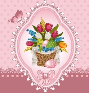 Vector Vintage Naive Flower Frame 01