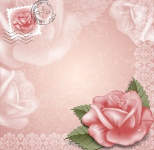 Vector Vintage Naive Flower Frame 02