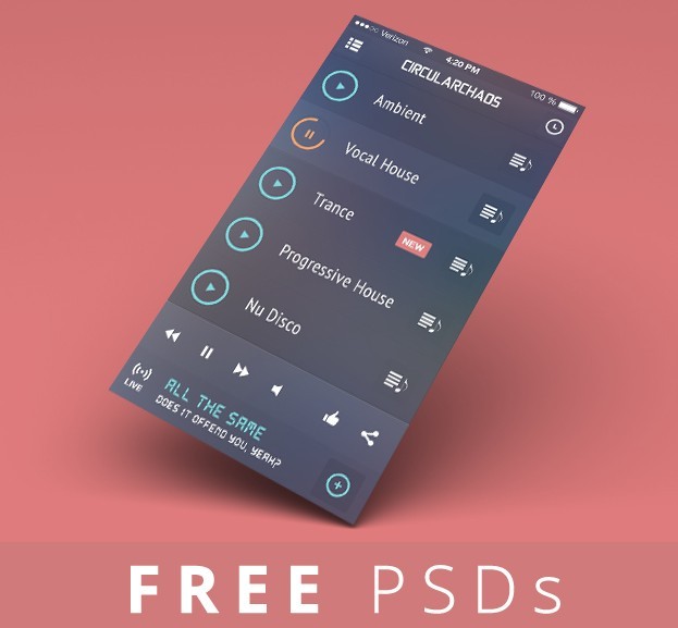 iOS 7 Screen Converter and iGravertical Screen Layers PSD