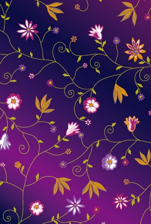 Colorful Floral & Flower Pattern Background Vector