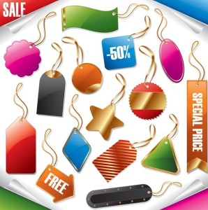 Set Of Sleek Special Price Tags and Labels