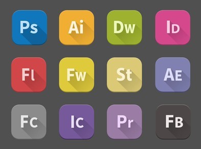12 Adobe Product Icons (PSD and PNG)