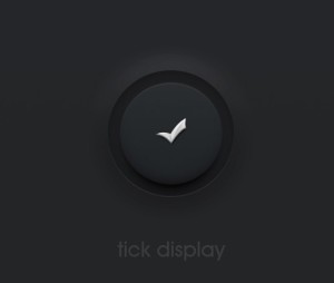 Dark Confirm Button PSD