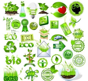 Green ECO Concept Design Elements Vector