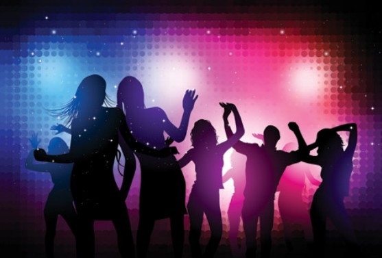 Vector Nightlife and Silhouetted Party People 01