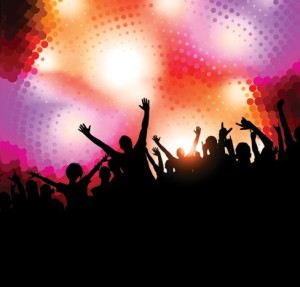 Vector Nightlife and Silhouetted Party People 03