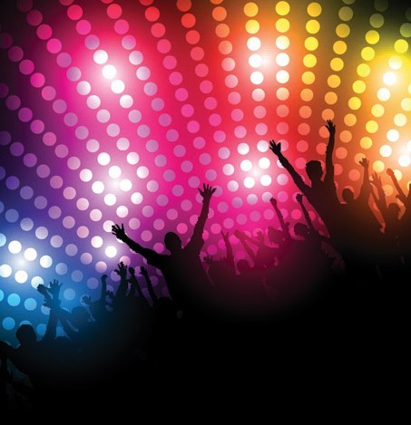 Vector Nightlife and Silhouetted Party People 04