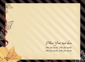 Vintage Note Paper Template Vector 01