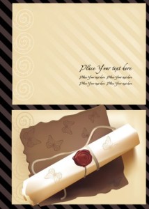 Vintage Note Paper Template Vector 02