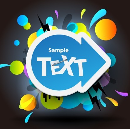 Bright Colored Splash Background Vector 02