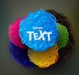 Bright Colored Splash Background Vector 05