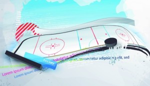 Elegant Abstract Ice Arena Background Vector