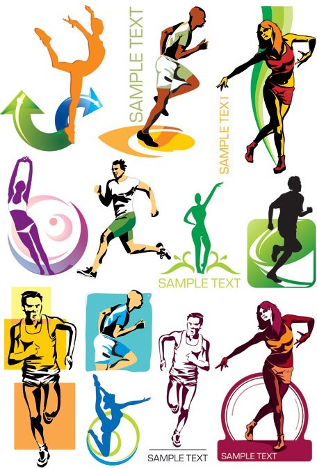 Vector Fitness and Sports Illustrations