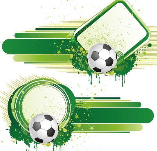 Vintage Grunge Splash Soccer Background Vector