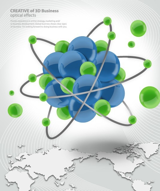 Creative Business Design Elements with Optical Effects Vector 02