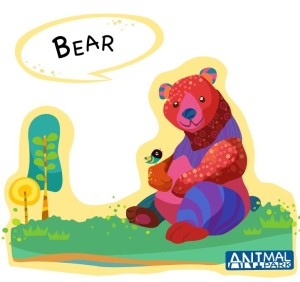 Cute Cartoon Bear Vector Illustration