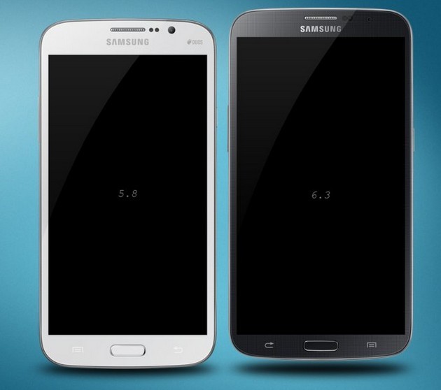 Samsung Galaxy Mega PSD Mockups