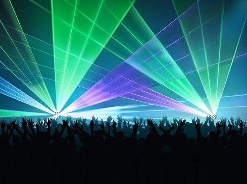 Vector Laser Light Show Background 02