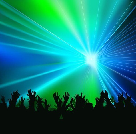 Vector Laser Light Show Background 03