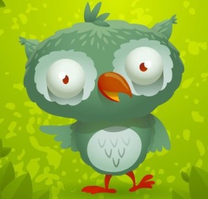 Cute Cartoon Owl Vector 01