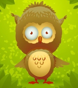 Cute Cartoon Owl Vector 05