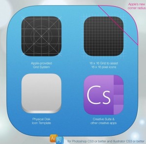 New iOS 7 App Icon Template (PSD & AI)