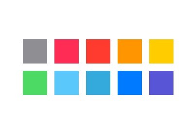iOS 7 Colors PS Swatches