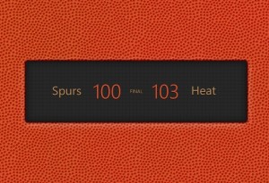 Compact Basketball Score View PSD