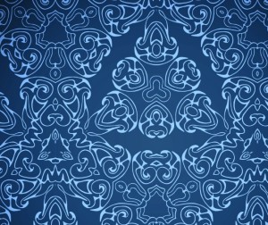 Seamless Floral Damask Ornamental Pattern Background Vector 03