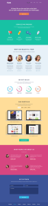 Flat Cuda Single Page Portfolio PSD Template