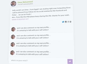Flat Profile and Comment PSD Template