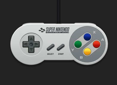 Realistic SNES Controller PSD