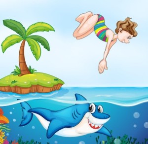 Vector Cartoon Animals and Children Illustration 04