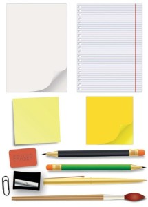 Vector Essential Stationery for Students 02