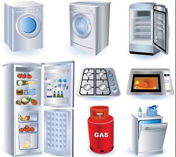Vector Kitchen Appliances Icons