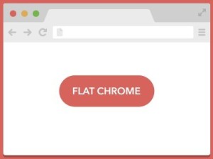 Flat Google Chrome Browser PSD
