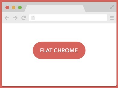 Flat Google Chrome Browser PSD