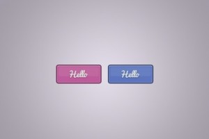 Plastic Web Button Template PSD