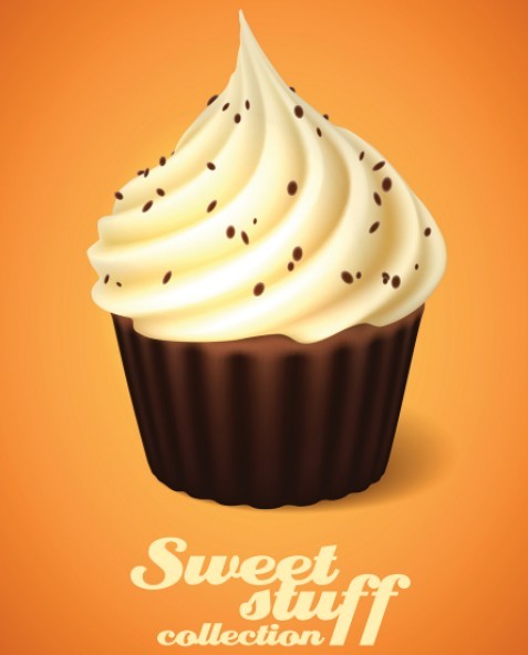 Sweet Chocolate Ice Cream Vector Icon