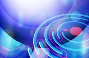 HI-Tech Abstract Maze Background Vector 02