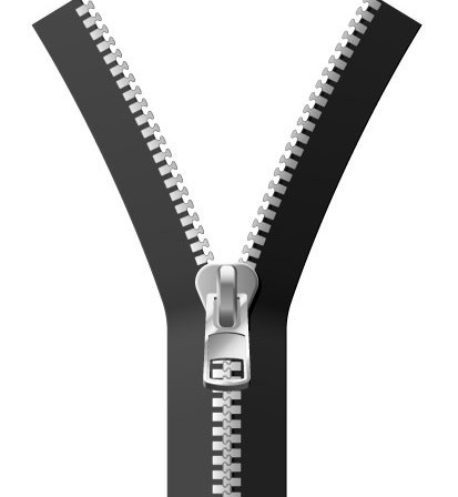Free Vector Black Zipper - TitanUI