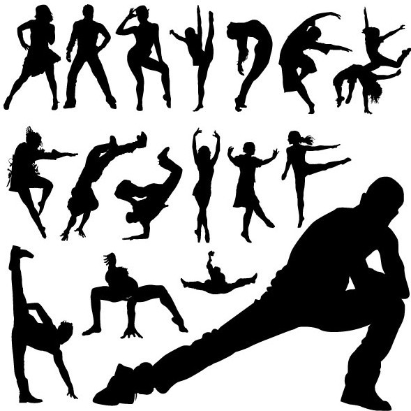 Free Vector Street Dance Silhouettes - TitanUI