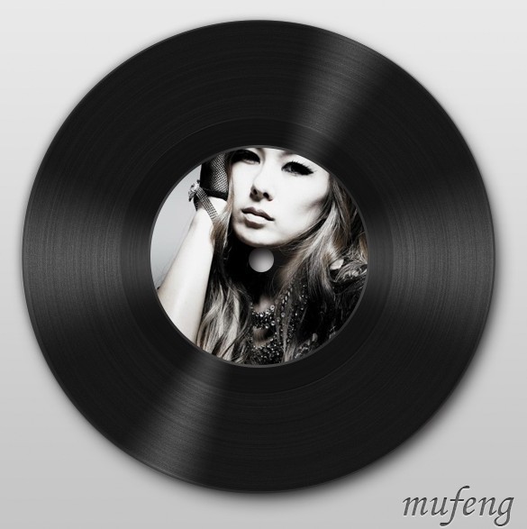 Vinyl Record PSD
