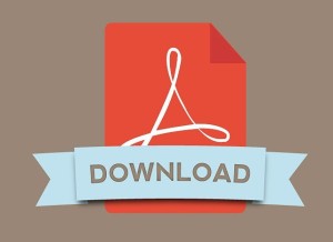 PDF Download Icon Vector
