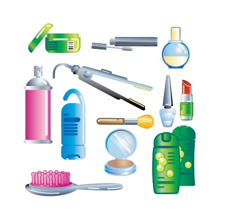 Set Of Vector Cosmetics Products 01
