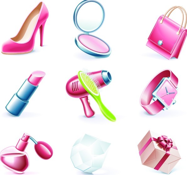 Set Of Vector Cosmetics Products 03