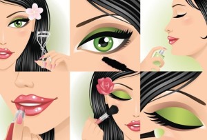 Vector Beautiful Makeup Ideas Illustration 04