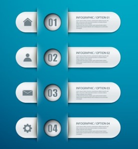 Fashion Infographic Number Options Design Elements Vector 03